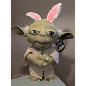 Star Wars Yoda Plush - Easter Bunny 27" Stuffed Yoda with Bunny Ears 2017 - New